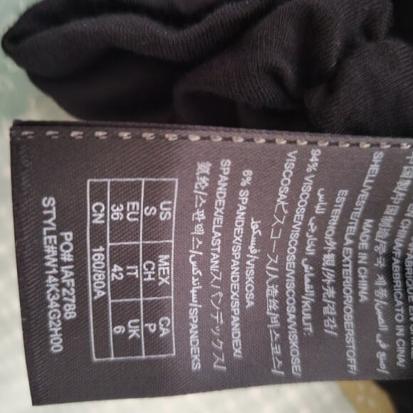 ASO FRIENDS GUESS Bodycon Y2k Black Dress whimsy GothIc witch SM - Picture 8 of 11